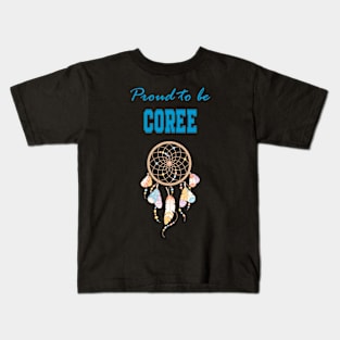 Native American Coree Dreamcatcher 50 Kids T-Shirt